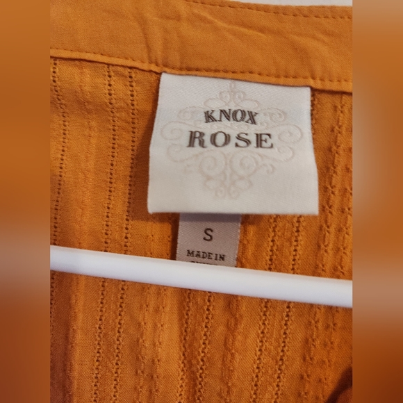 Knox Rose Mustard Yellow Boho Dress. Size Small - Picture 2 of 5